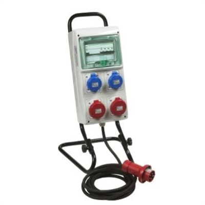 QUADRO PORTATILE ASC IP65 - 8 MODULI - 4 PRESE DA INCASSO
