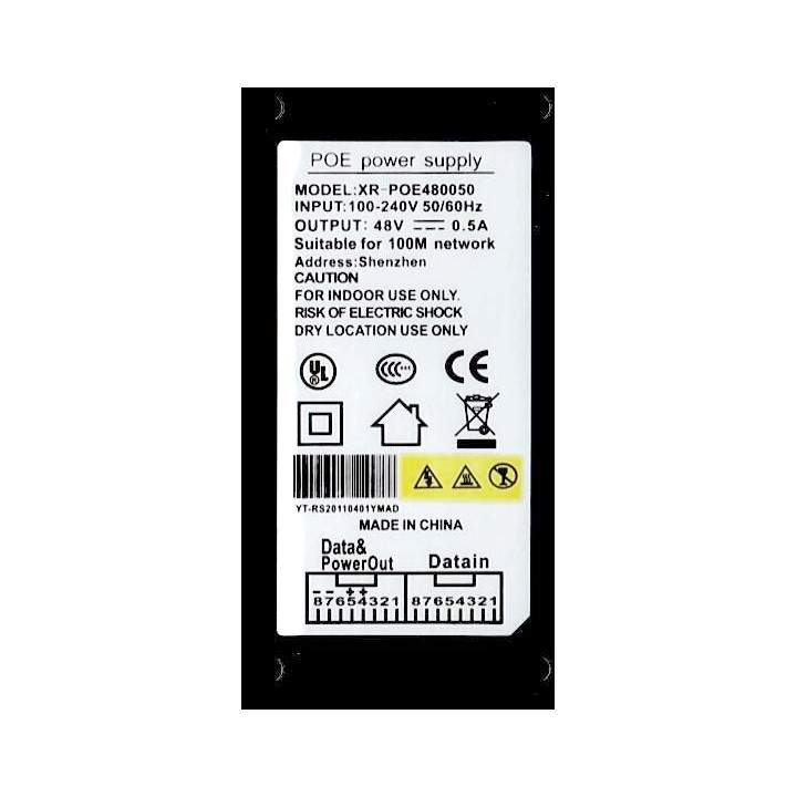 ALIMENTATORE POE 48V 0,5A