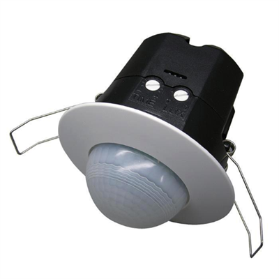 SENSORE DI PRESENZA A RAGGI INFRAROSSI AD INCASSO IN CONTROSOFFITTI - IP20