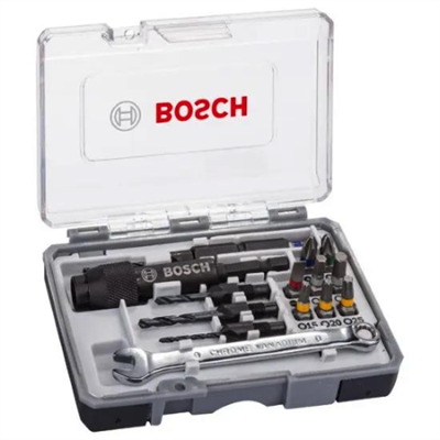 SET BIT AVVITAMENTO E PUNTE PER METALLO EXTRA HARD HSS, 20 PZ