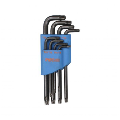 SET DI CHIAVI MASCHIO PER VITI TORX TAMPER RESISTANT A 3110/768 - SERIE DI 8 CHIAVI ( T9 - T10 - T15 - T20 - T25 - T27 - T30 - T