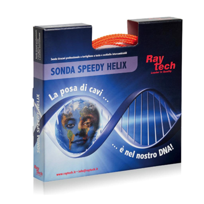 SPEEDY HELIX 4/30 SONDA POLIESTERE Ø 4 MM A TESTA E OCCHIELLO INTERCAMBIABILE - L:30M