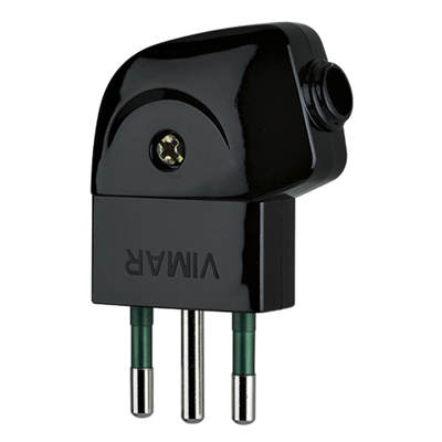 SPINA 2P+T 10A S11 90° NERO