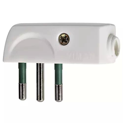 SPINA 2P+T 10A SPA11 90° BIANCO