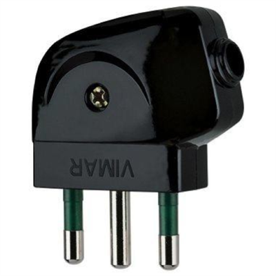 SPINA 2P+T 16A S17 90° NERO