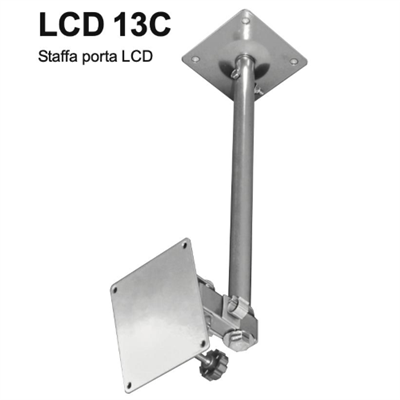 SUPPORTO A SOFFITTO ALLUNGABILE PER MONITOR MAX 19" KARMA LCD 13C - VESA 10 - SILVER