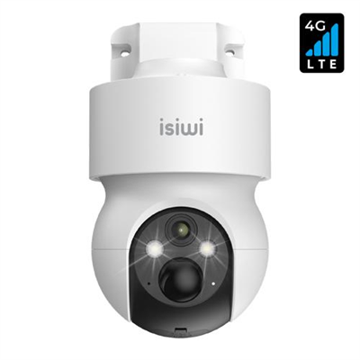 TELECAMERA A BATTERIA ISIWI 4G REDI+ 2K PT PER ESTERNO IR LED E SHOWCOLOR AUDIO BIDIREZIONALE SD CARD IP65 STAND ALONE BATTERIA 