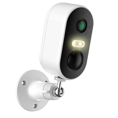 TELECAMERA A BATTERIA ISIWI WIRELESS FLIP 2K BULLET FISSA PER ESTERNO IR LED E SHOWCOLOR AUDIO BIDIREZIONALE SD CARD IP65 STAND 