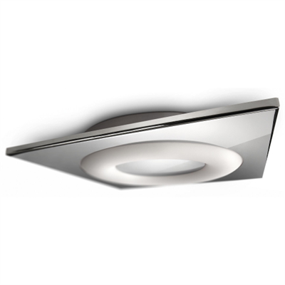 TEMPER PLAFONIERA CROMATO IN METALLO 1 LUCE