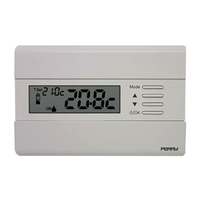 TERMOSTATO DIGITALE 3V SERIE "SLIM", COLORE BIANCO