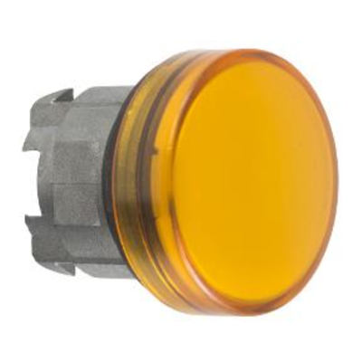 TESTA LAMPADA SPIA Ø22 GEMMA LISCIA ARANCIONE - PER LED UNIVERSALE