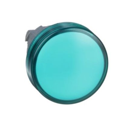 TESTA LAMPADA SPIA Ø22 GEMMA LISCIA VERDE- PER LED UNIVERSALE