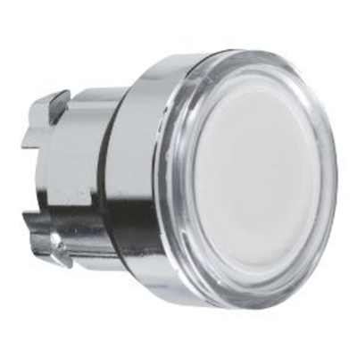 TESTA PULSANTE LUMINOSO Ø22 - BIANCO- PER LED UNIVERSALE