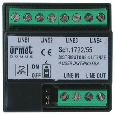URMET DISTRIBUTORE 4 UTENZE VIDEO PER KIT 1722