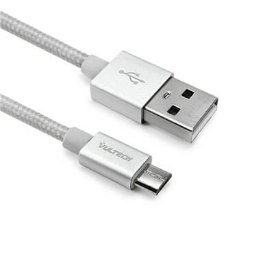 VULTECH CAVO SMARTPHONE MICRO USB IN NYLON 1 MT - BIANCO SC10751-W10