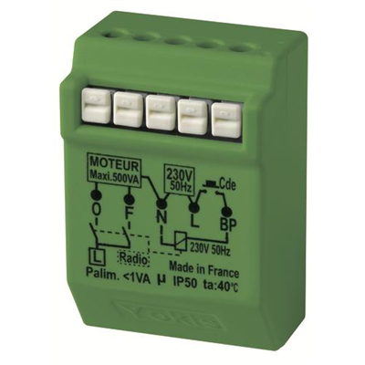 URMET MODULO TAPPARELLA ELETTRONICO, 500W, SISTEMA RADIO POWER, AD INCASSO MVR500ERP