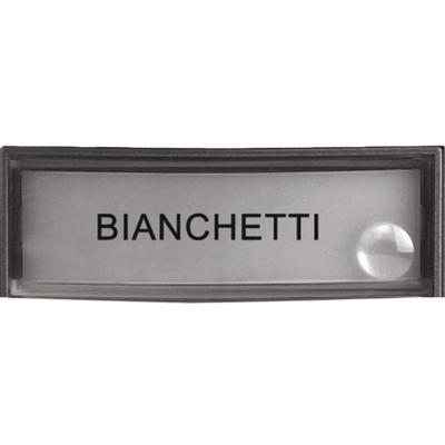 URMET PULSANTE PICCOLO CON VETRO E CARTELLINO PER PULSANTIERA SMYLE E GENYA