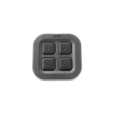 URMET TELECOMANDO A 4 PULSANTI INDIPENDENTI SERIE DESIGN, SISTEMA RADIO POWER, DA APPOGGIO A TAVOLO, COLORE ANTRACITE GALET4TP