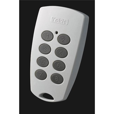URMET YOKIS TELECOMANDO 8 PULSANTI INDIPENDENTI, SISTEMA RADIO CLASSIC, COLORE LEGNO, TLC8C