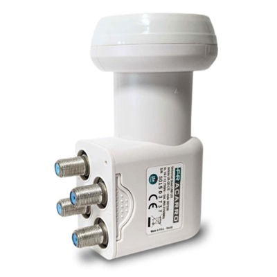 UX-QD LTE LNB QUAD CON 4 USCITE UNIVERSALI E FILTRO LTE