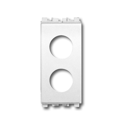 VI-EKW2 ADATTATORE PER LA SERIE CIVILE VIMAR EIKON WHITE ® DI COLORE BIANCO CON 2 FORI PER LE PRESE DEMISCELATE A 2 USCITE (PDM)