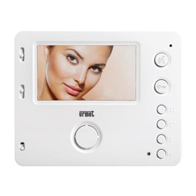 VIDEOCITOFONO VIVAVOCE URMET MÌRO 4,3" SOFT TOUCH, SUPPLEMENTARE PER KIT 2 FILI GAMMA 1722