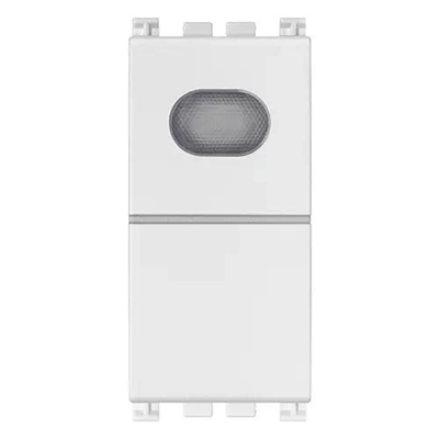 VIMAR ARKE - PULSANTE 1P NO 10A CON SPIA BIANCO