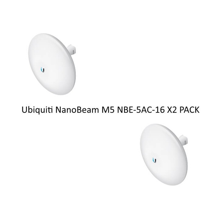 Ubiquiti NanoBeam M5 NBE-5AC-16 X2 PACK - CPE access point outdoor POE 5GHz 16dBi