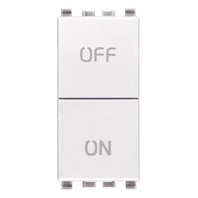 VIMAR EIKON - DUE PULSANTI INDIPEND. NO+NC 10A BIANCO