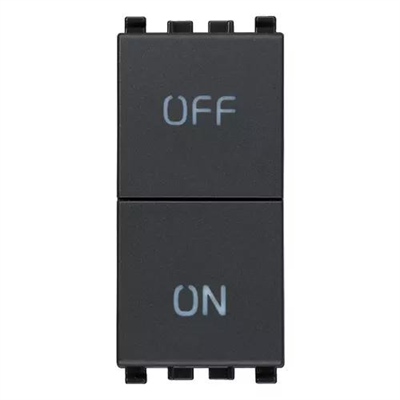 VIMAR EIKON - DUE PULSANTI INDIPEND.NO+NC 10A GRIGIO