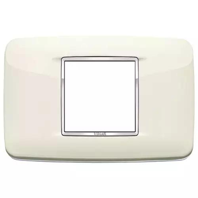VIMAR EIKON - PLACCA ROUND 2M CENTRALI BIANCO ART