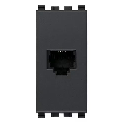 VIMAR EIKON - PRESA RJ11 6/4 GRIGIO