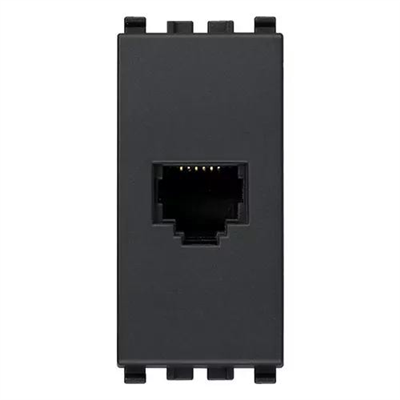 VIMAR EIKON - PRESA RJ12 6/6 GRIGIO