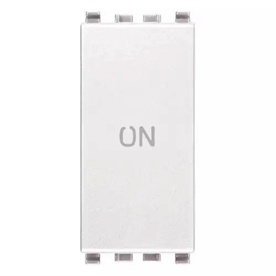 VIMAR EIKON - PULSANTE 1P NO+NC 10A SIMBOLO ON BIANCO