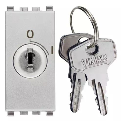 VIMAR EIKON - PULSANTE 2P NO 16A + CHIAVE NEXT