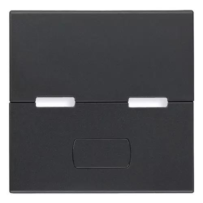 VIMAR EIKON - TASTO 2M PERSONALIZZABILE PULSANTI SEMPLICI GRIGIO