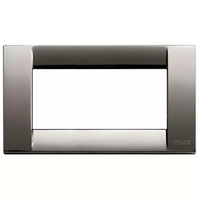 VIMAR IDEA - PLACCA 4 POSTI CROM.NERA