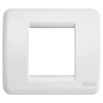 VIMAR IDEA - PLACCA RONDÒ 1-2M BIANCO BRILLANTE