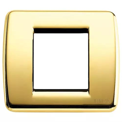 VIMAR IDEA - PLACCA RONDÒ 1-2M ORO LUCIDO