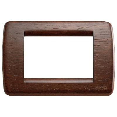 VIMAR IDEA - RONDO' PLACCA 3M METAL RADICA NOCE