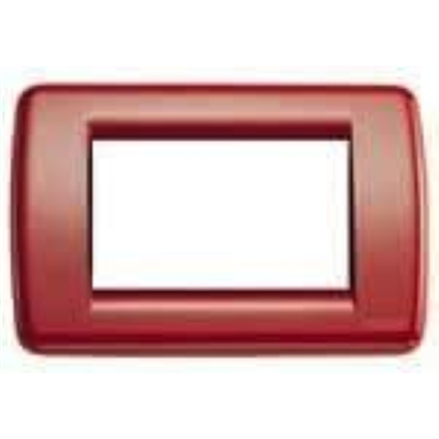 VIMAR IDEA - RONDO` PLACCA 3P METAL ROSSO