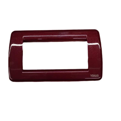 VIMAR IDEA - RONDO` PLACCA 4M METAL BORDEAUX