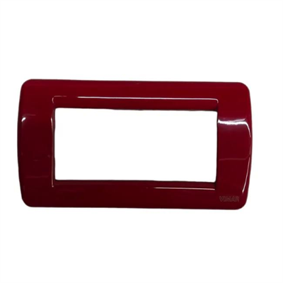 VIMAR IDEA - RONDO` PLACCA 4P METAL AMARANTO
