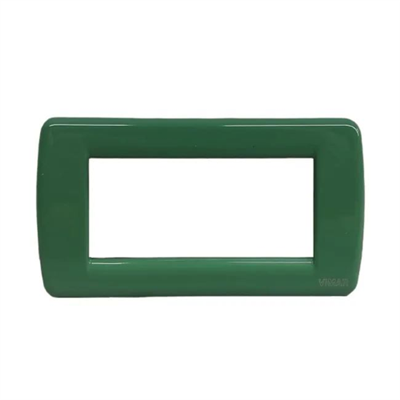 VIMAR IDEA - RONDO` PLACCA 4P METAL VERDE SALVIA