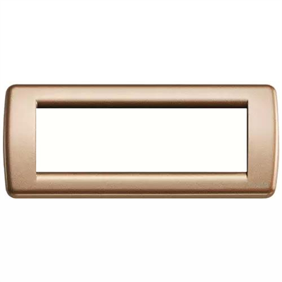 VIMAR IDEA - RONDO` PLACCA 6P METAL BRONZO