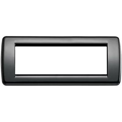 VIMAR IDEA - RONDO` PLACCA 6P METAL NERO