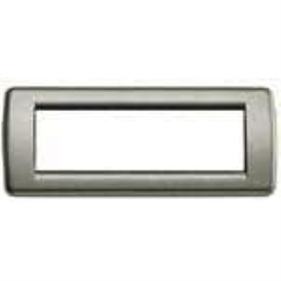 VIMAR IDEA - RONDO` PLACCA 6P METAL TITANIO