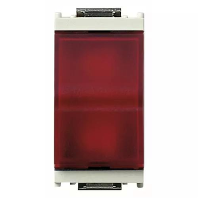 VIMAR IDEA - SPIA PRISMATICA DIFFUSORE ROSSO BIANCO