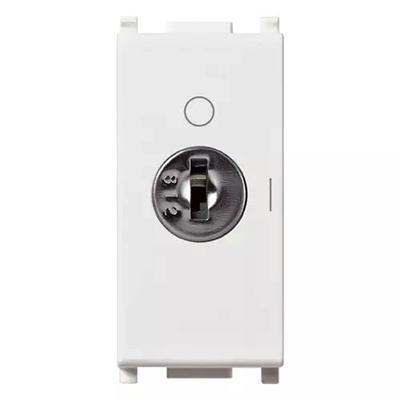 VIMAR PLANA - INTERRUTTORE 2P 16AX +CHIAVE BIANCO