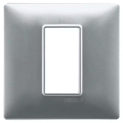 VIMAR PLANA - PLACCA 1M ARGENTO OPACO